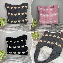 Load image into Gallery viewer, Heart Tote Bag - Knit Sweater
