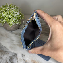 Load image into Gallery viewer, Denim Suede Bracelet Keychain &amp; Card Holder Wallet
