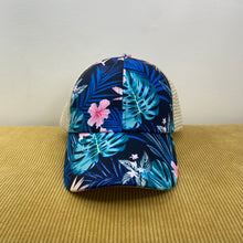 Load image into Gallery viewer, Hat - Ponytail - Navy Palm
