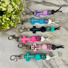 Load image into Gallery viewer, Keychain - Silicone Bead - Religious - Jesus
