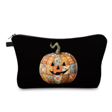 Load image into Gallery viewer, Pouch - Halloween Fall - Quilted Pumpkin

