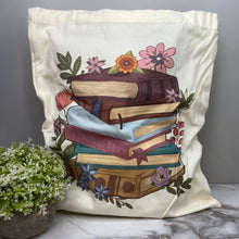 Load image into Gallery viewer, Tote Bag - Floral Books - #5
