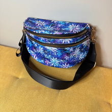 Load image into Gallery viewer, The Roni Nylon Crossbody - Blue Purple Snowflake
