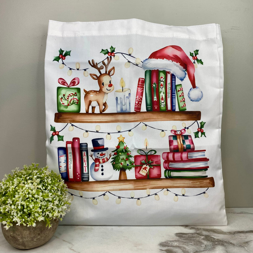 Tote Bag - Christmas - #5 - Bookshelf