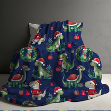 Load image into Gallery viewer, Blanket Christmas #41 - Dinosaur - PREORDER
