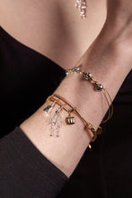 Load image into Gallery viewer, Ghost, Skeleton and Pumpkin Trio Charm Bangle
