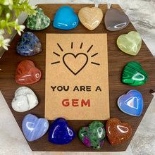 Load image into Gallery viewer, You Are A Gem - Card &amp; Heart Stone
