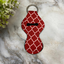 Load image into Gallery viewer, Lip Balm Chapstick Holder - #48 - Red Pattern
