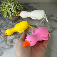 Load image into Gallery viewer, Squishy Toy - Laying Down Duck Solid
