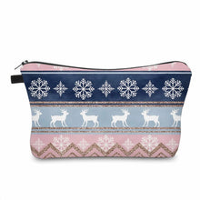 Load image into Gallery viewer, Pouch - Christmas Snowflake Blue Pink
