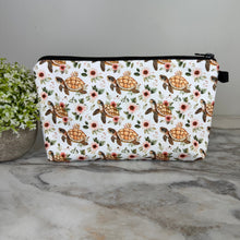 Load image into Gallery viewer, Pouch - Animal Floral Turtle
