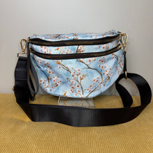 Load image into Gallery viewer, The Roni Nylon Crossbody - Ice Blue Cherry Blossom
