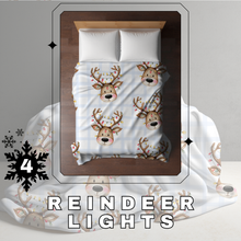 Load image into Gallery viewer, Blanket Christmas #4 - Reindeer Lights - PREORDER
