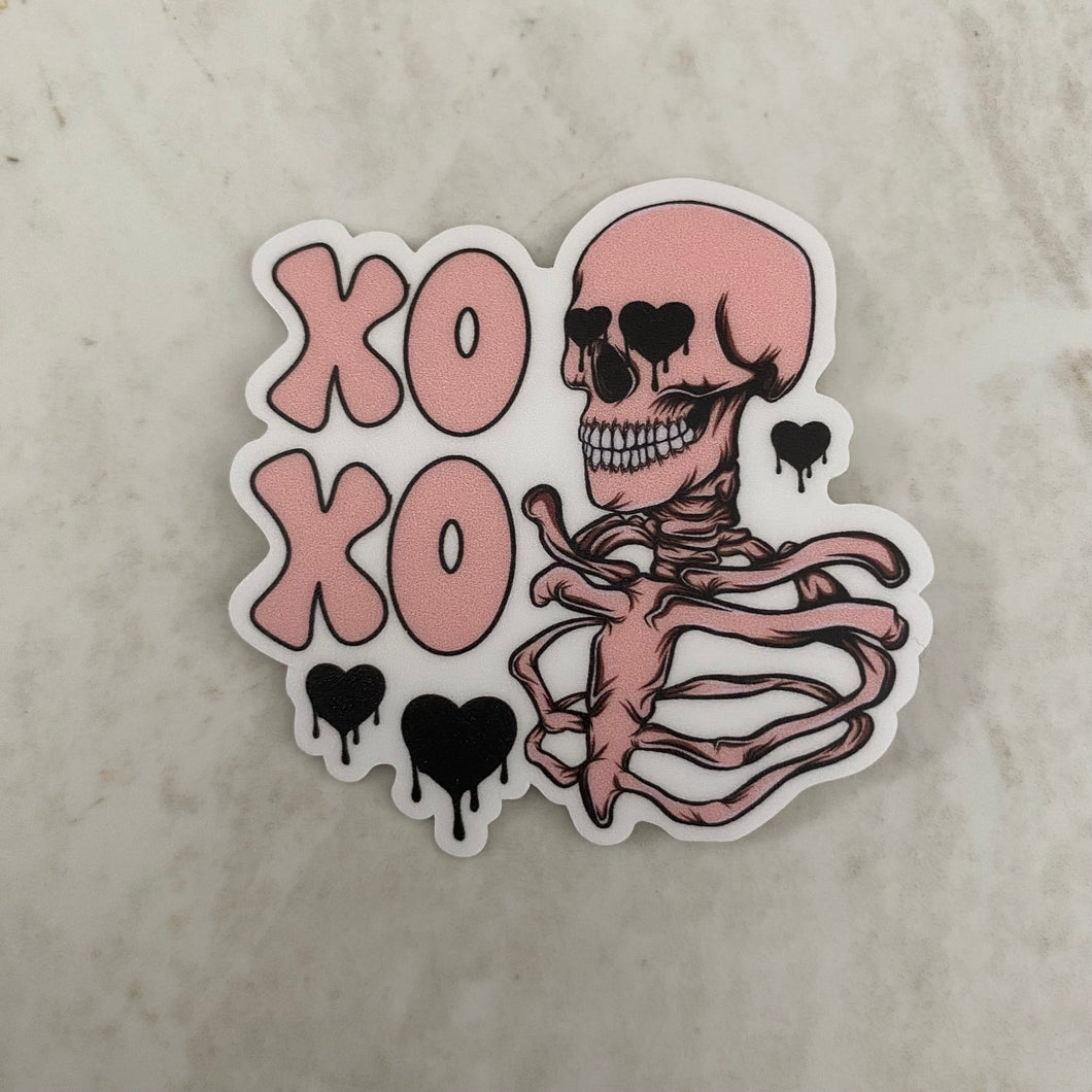 Vinyl Sticker - Love - XOXO Skeleton