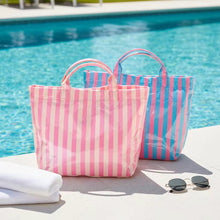 Load image into Gallery viewer, April Vinyl Tote Bag - Stripes
