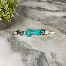 Load image into Gallery viewer, Keychain - Silicone Bead - Religious - Jesus
