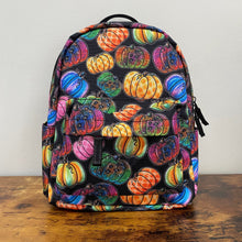 Load image into Gallery viewer, Mini Backpack - Halloween Pumpkin Rainbow
