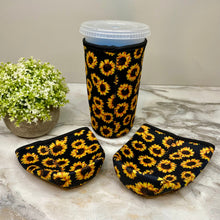 Load image into Gallery viewer, Neoprene Cup Holder Koozie Tumbler - Sunflower
