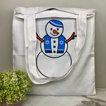 Load image into Gallery viewer, Tote Bag - Christmas/Hanukkah - #25 - Hanukkah Snowman
