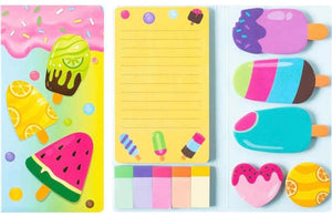 Sticky Note Booklet Set - Ice Cream Popsicle