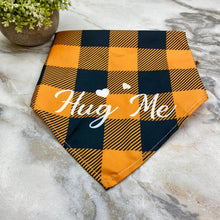 Load image into Gallery viewer, Dog Bandana - Plaid - Hug Me
