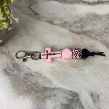 Load image into Gallery viewer, Keychain - Silicone Bead - Religious - Jesus
