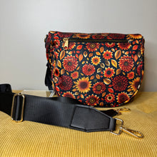 Load image into Gallery viewer, The Roni Nylon Crossbody - Moody Crimson Floral
