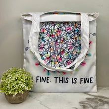 Load image into Gallery viewer, Tote Bag - Christmas - #33 - I’m Fine Lights
