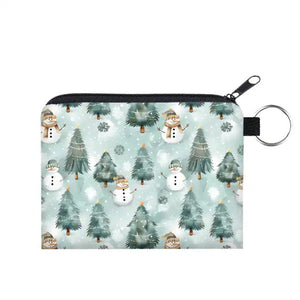 Mini Pouch - Christmas 2024 - Snowman + Trees