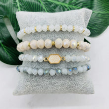 Load image into Gallery viewer, Bracelet Pack - Druzy Bead - White
