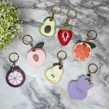 Load image into Gallery viewer, Keychain - Faux Leather Fruit
