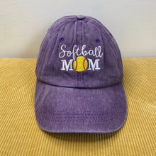 Load image into Gallery viewer, Hat - Softball Mom - Purple
