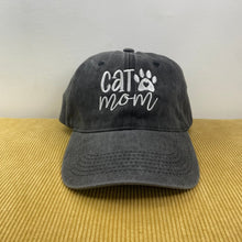 Load image into Gallery viewer, Hat - Paw Print - Cat Mom Grey
