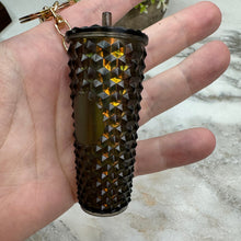 Load image into Gallery viewer, Keychain - Studded Tumbler - Olive Oilslick
