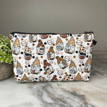 Load image into Gallery viewer, Pouch - Coffee, Gnome All Over Design
