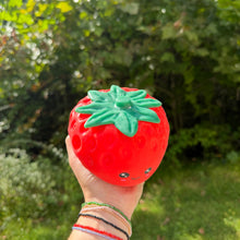 Load image into Gallery viewer, Squishy Toy - Jumbo Strawberry + Face
