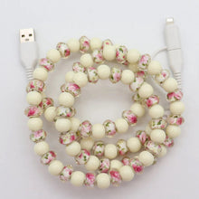 Load image into Gallery viewer, Charging Charger Cord - Beaded - Clear Design
