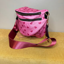 Load image into Gallery viewer, The Roni Nylon Crossbody - Light Pink Hearts
