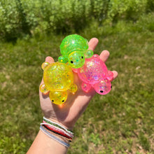 Load image into Gallery viewer, Squishy Toy - Glitter Turtle #1
