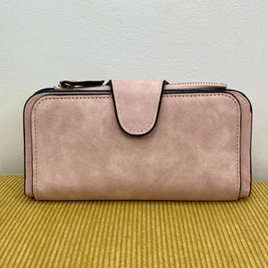 Long Wallet - Soft Faux Leather Snap