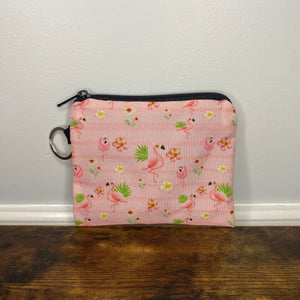 Mini Pouch - Flamingo Floral