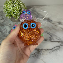 Load image into Gallery viewer, Squishy Toy - Owl, Glitter
