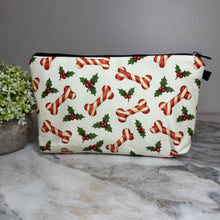 Load image into Gallery viewer, Pouch - Christmas Holiday - Dog Candy Cane Bone
