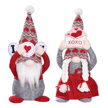 Load image into Gallery viewer, Gnome - Valentine #7 - Grey I Heart U &amp; XOXO - PREORDER
