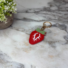 Load image into Gallery viewer, Keychain - Faux Leather Fruit

