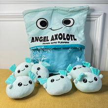 Load image into Gallery viewer, Stuffed Bag of Axolotls Toy - Blue
