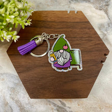 Load image into Gallery viewer, Keychain - Acrylic - Teacher Gnome - #2
