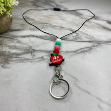 Load image into Gallery viewer, Break-Away Necklace Lanyard with Keychain Clasp - Silicone Bead - Teacher
