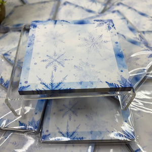 The Sticky Note Collection - Christmas Dark Blue Snowflakes