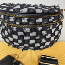 Load image into Gallery viewer, The Roni Nylon Crossbody - Checkered Denim - PREORDER
